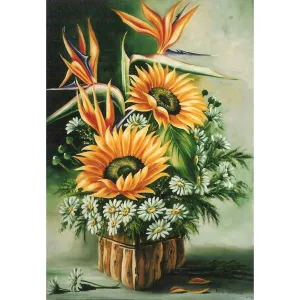 Flower  - Full Round Diamond - 30x40CM