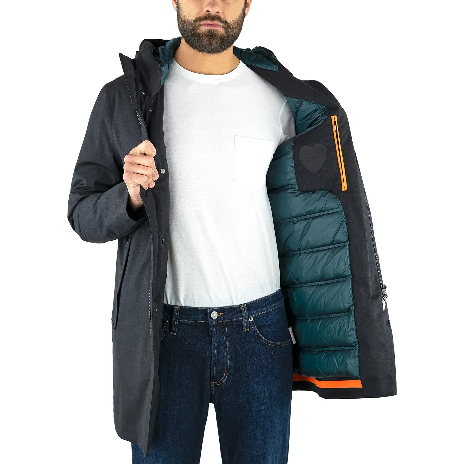 Giaccone Parka RRD Terzilio Eskimo Jkt Grigio Scuro