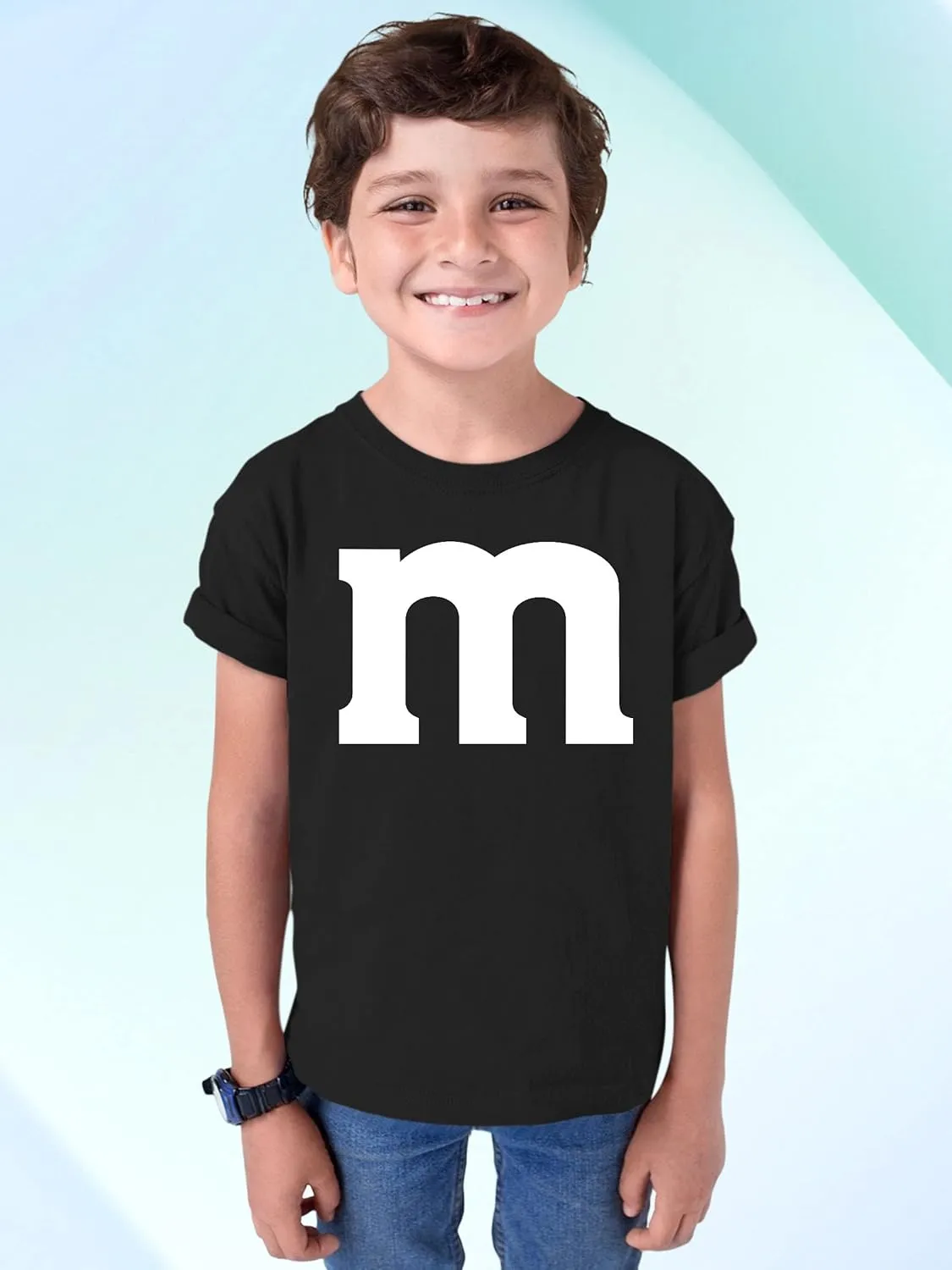 M Halloween Team Costume Funny Party Youth T-Shirt