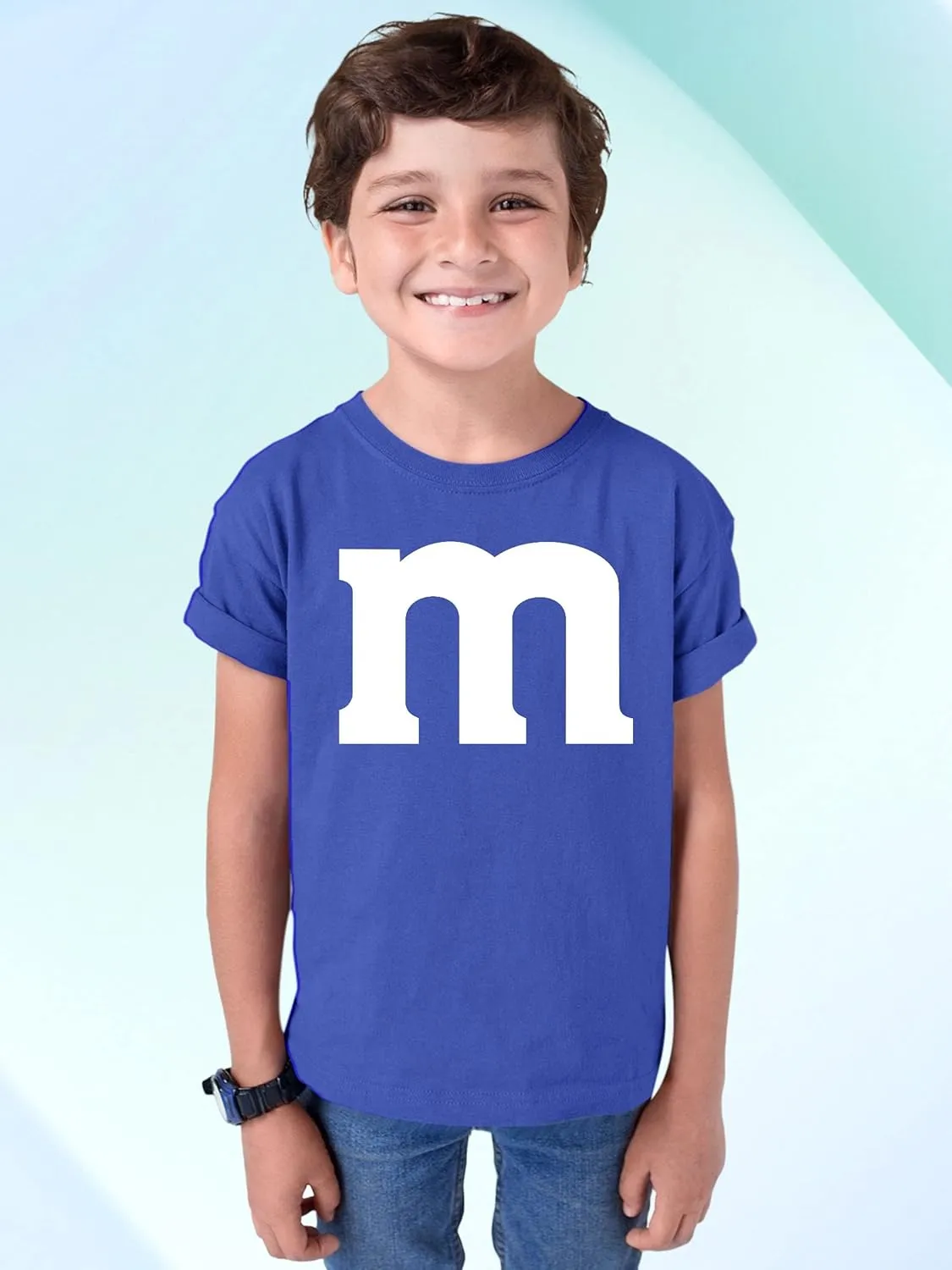 M Halloween Team Costume Funny Party Youth T-Shirt