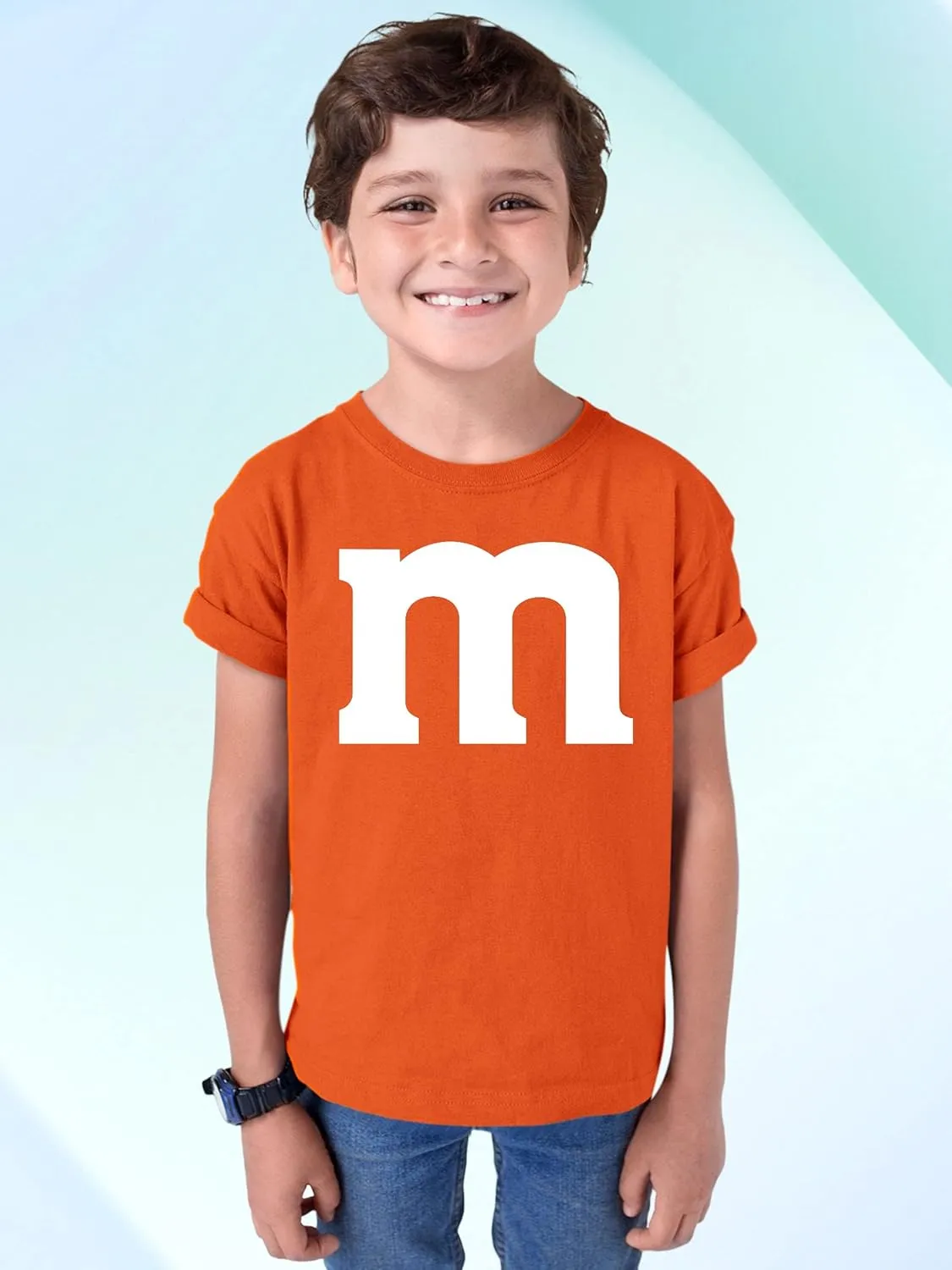 M Halloween Team Costume Funny Party Youth T-Shirt