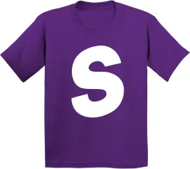 Promotion & Beyond Letter S Halloween Team Group Event Trick Treat Costume Accessory Youth T-Shirt