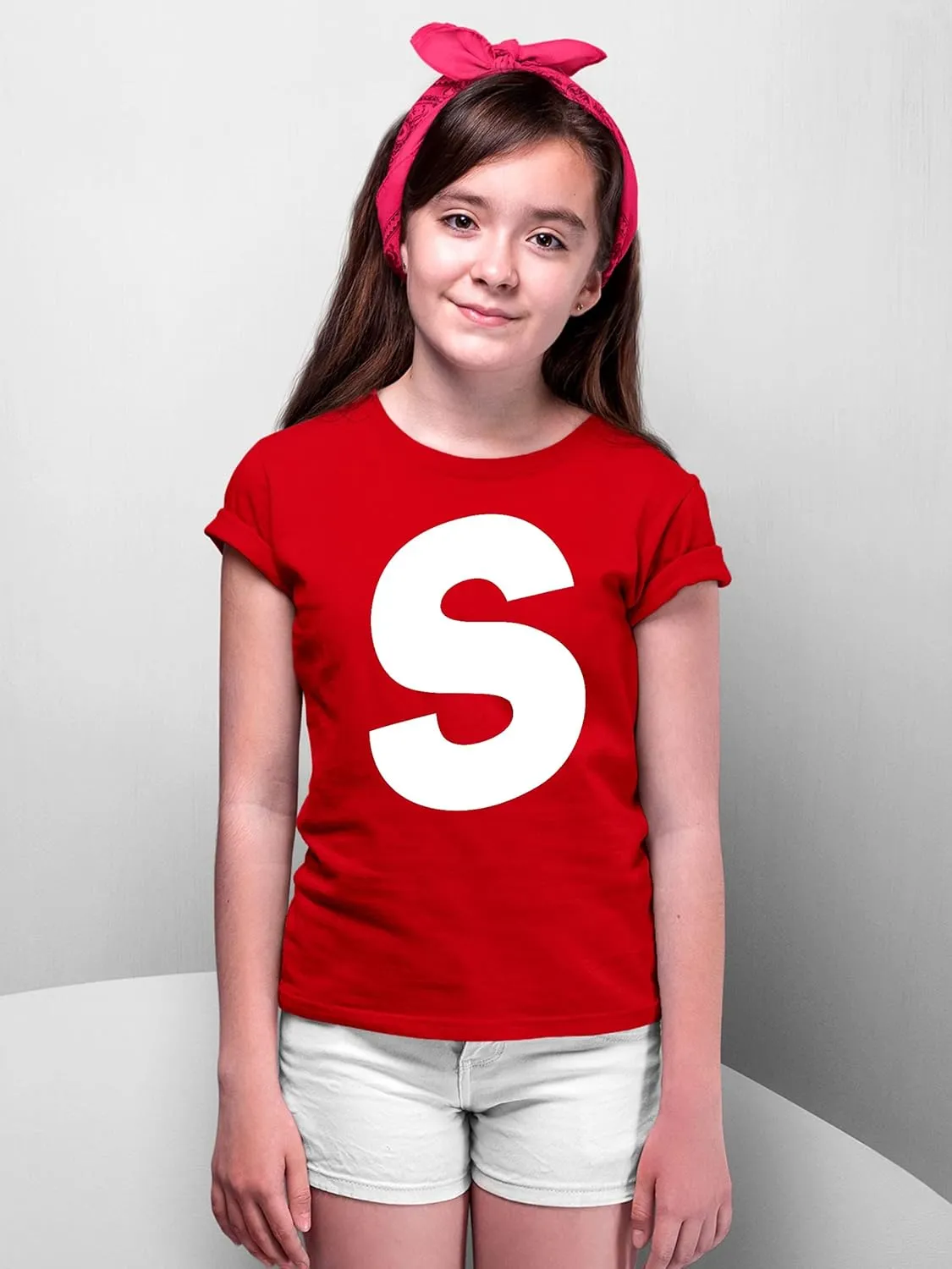 Promotion & Beyond Letter S Halloween Team Group Event Trick Treat Costume Accessory Youth T-Shirt