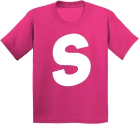Promotion & Beyond Letter S Halloween Team Group Event Trick Treat Costume Accessory Youth T-Shirt