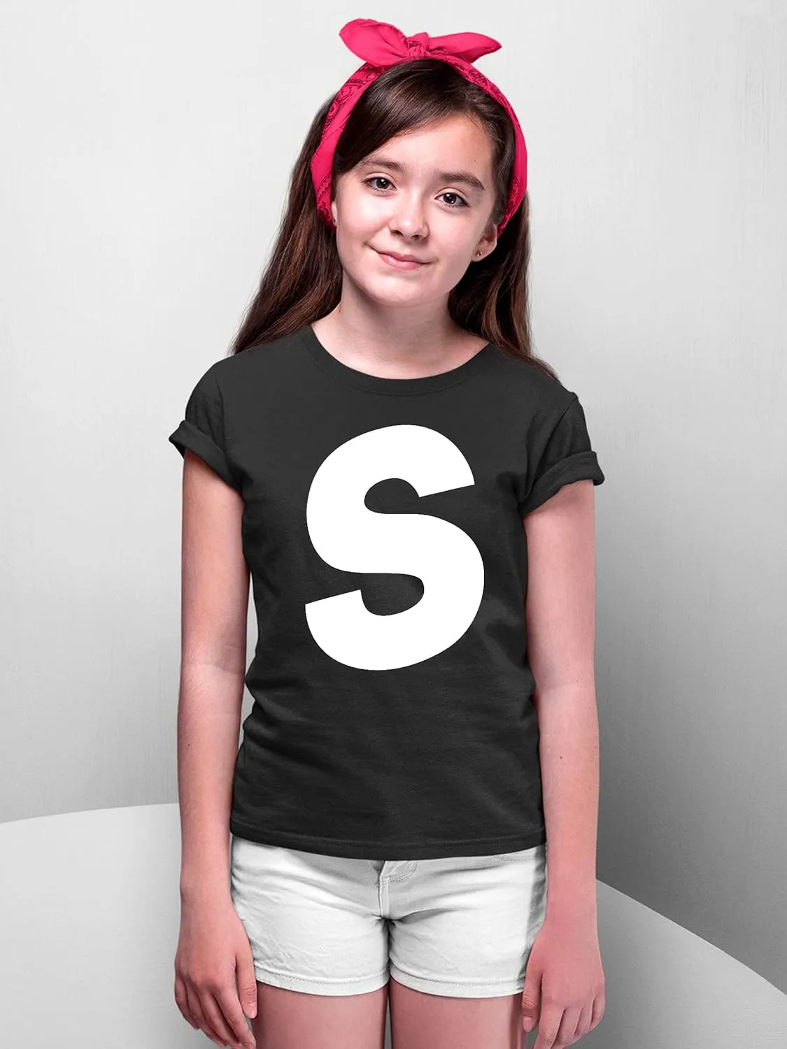 Promotion & Beyond Letter S Halloween Team Group Event Trick Treat Costume Accessory Youth T-Shirt