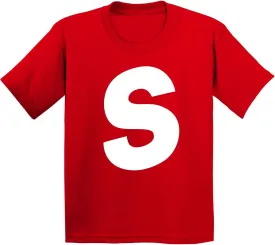 Promotion & Beyond Letter S Halloween Team Group Event Trick Treat Costume Accessory Youth T-Shirt