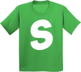 Promotion & Beyond Letter S Halloween Team Group Event Trick Treat Costume Accessory Youth T-Shirt