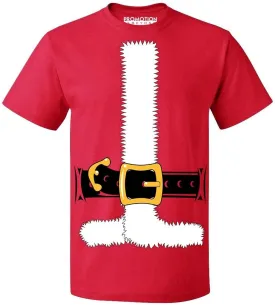 Santa Jacket Christmas Costume Men's T-Shirt | Jumbo Print Christmas Eve Family Matching Santa Elf