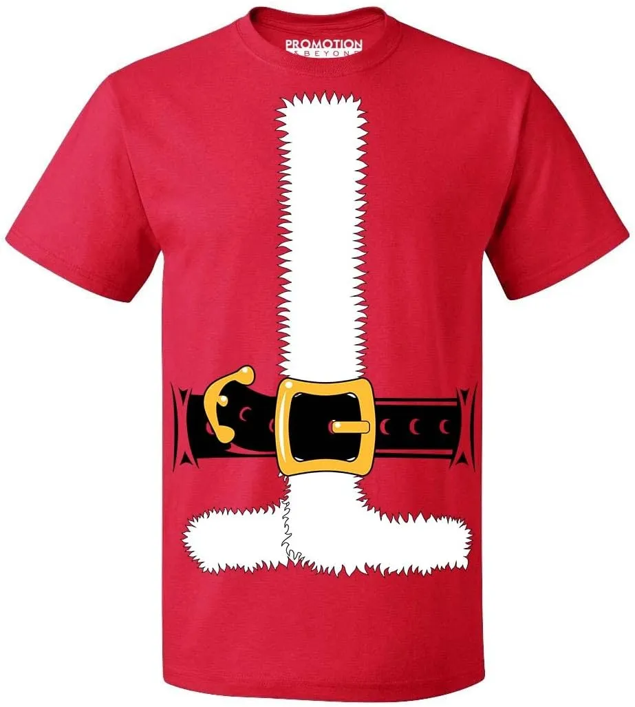 Santa Jacket Christmas Costume Men's T-Shirt | Jumbo Print Christmas Eve Family Matching Santa Elf