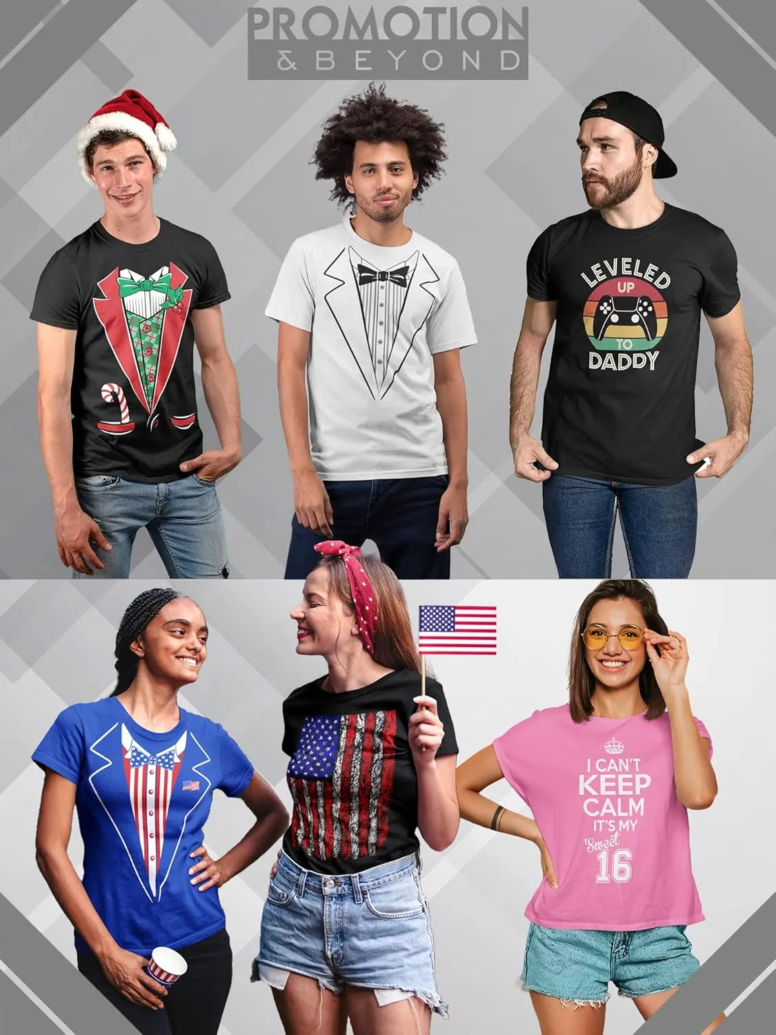 Santa's Helper Elf Christmas Costume Jumbo Print Men's/Women's/Youth T-Shirt/Sweatshirt