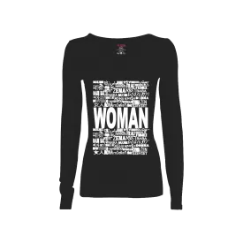 Woman in Every Language Long-Sleeve T-shirt