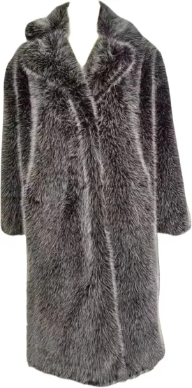 Women's Shaggy Faux Fur Warm Maxi Overcoat Outwear,Fluffy Winter Parka Long Jackets Coats